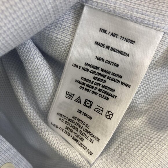 Lot of 2 Beverly Hills Polo Club Kirkland Signature Button Up Shirt Mens Large - Picture 8 of 12